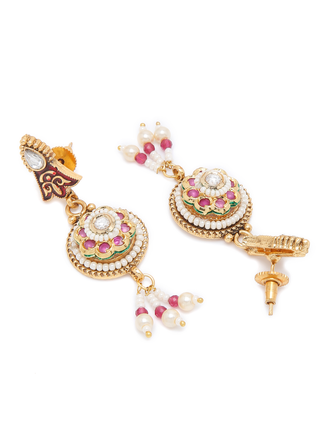 YouBella Jewellery Celebrity Inspired Gold Plated Necklace Jewellery Set for Girls and Women